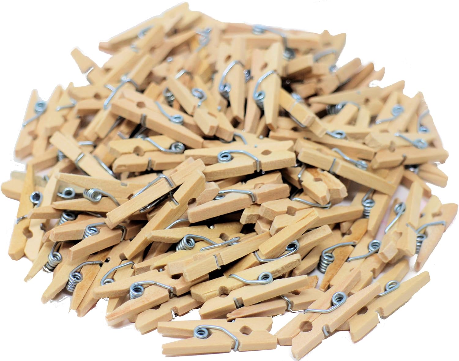 Mini Pegs for Photos - 100 Small Wooden Pegs for Crafts 25mm, 25mm 100 Pack Natural - Image 4