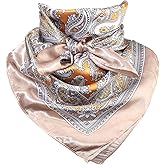 Molans 35 Inch Solid Color Wild Rag, Pure Cowboy Bandanas Oversize Western Neckerchief Bolo Head Scarf for Men Women