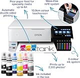 Epson EcoTank ET-8500 Printer 6-Colour Ink, Wireless, A4, Dual Tray, Touchscreen view 2