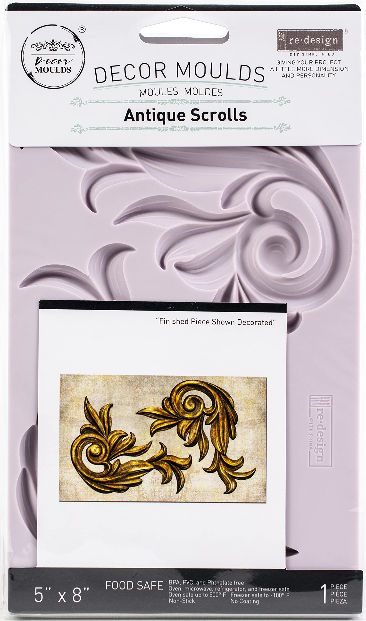 Redesign with Prima Redesign-Mould, Silicone, Antique Scrolls