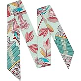 MurierSilk 100% Mulberry Silk Scarf for Women Neck, Handbags,Bags, Purse, Hair Head Ribbon Skinny Scarf Silk Headband Scarf