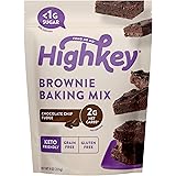 HighKey Keto Brownie Dessert Mix - Chocolate Low Carb Snacks Gluten Free Brownies Zero Sugar Snack Foods & Healthy Baking Mix