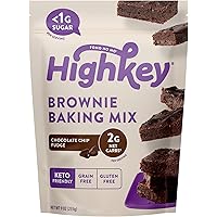 HighKey Keto Brownie Dessert Mix - Chocolate Low Carb Snacks Gluten Free Brownies Zero Sugar Snack Foods & Healthy…
