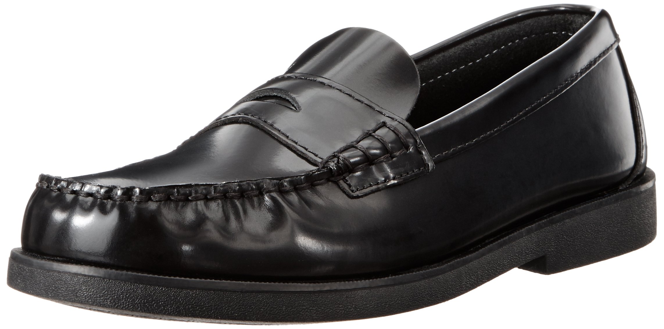Sperry Colton Penny Loafer (Toddler/Little Kid/Big Kid),Black Leather