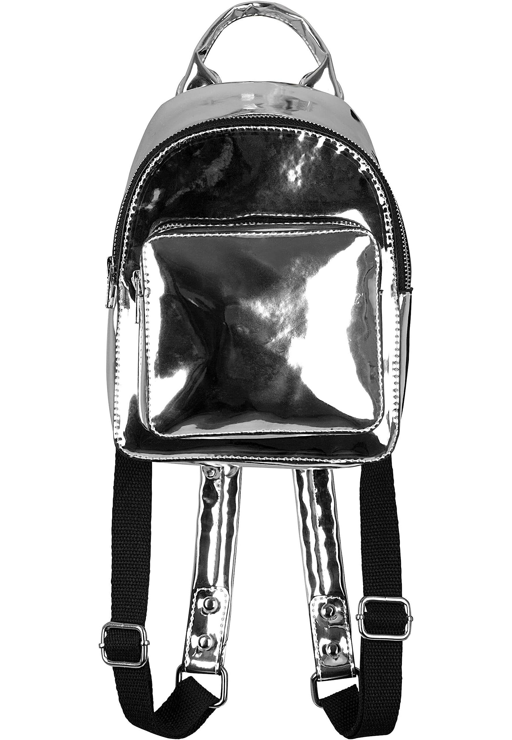 Urban Classics Mini Metallic Backpack 24 cm, silver, 24 cm, Rucksack