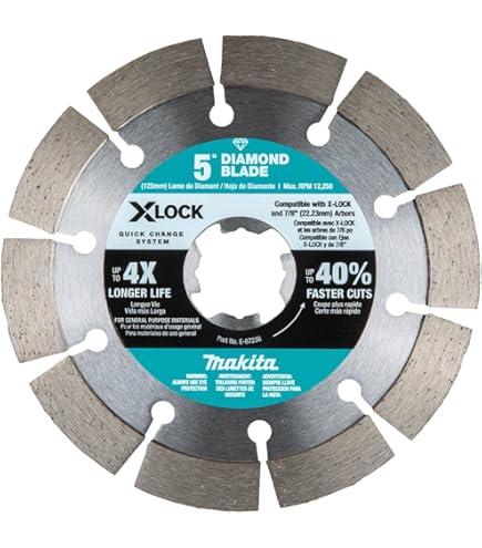 Amazon.com: MAKITA X-Lock 4-1/2 in. Turbo Rim Diamond Blade for