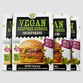 Creative Pea Beeffree Burger Mix | 4-Pack Makes ~1 kg (Up to 8 Burgers) | Shelf-Stable High-Protein Vegan Mix | Just Add Water &amp; Oil | Gluten-Free