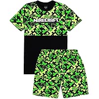 Minecraft Onesie, Creeper Jongens Onesie, Gaming Jongens All-In-One Pyjama, Gamer Kinder Pyjama, Groen 134