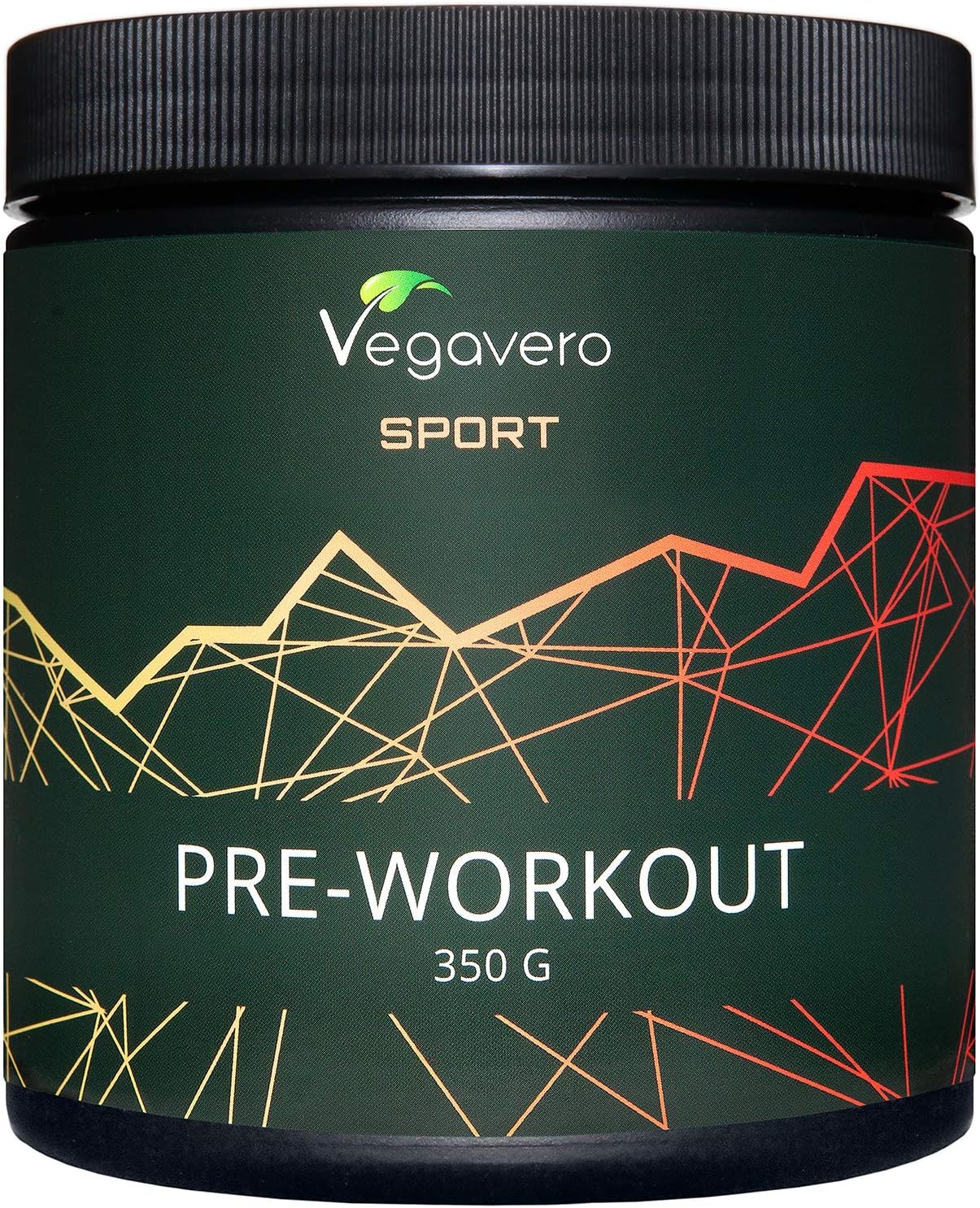 Pre Workout Booster Vegavero® Sans Additif 350g Training Homme Femme BCAA + AAKG