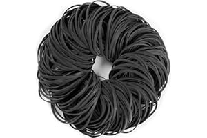 AMUU Rubber Bands Black Strong Elastic Size33 200Pcs #33 For Office Supply Home Money File Folders
