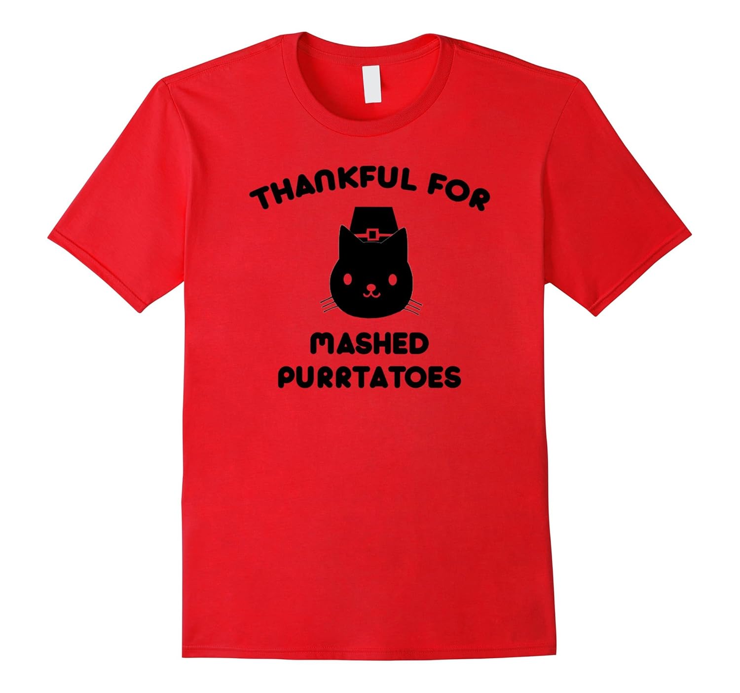 Cat Lover Thanksgiving Holiday Funny Thankful Mash Potatoes-Rose