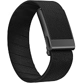 Getino Sport Band Compatible with Whoop 5.0 Bands One, Peak and Life/MG, Breathable Adjustable Elastic Replacement Soft Nylon Strap Accessories for Whoop Band 5.0 Fitness Tracker, BlackBlack