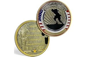 YGLLSSY Military Veteran Creed Challenge Coin- Honoring All Veterans Thank You for Your Service