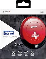 Groov-e Retro Compact CD Player Red - Anti-Skip, Programmable Tracks, Earphones view 4