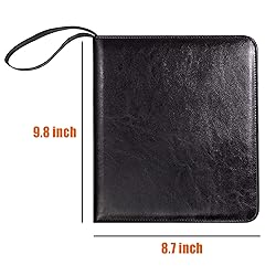 Portable Zippered Key Case, Leather Key Organizer