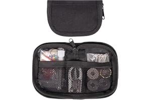 VEPKOIT Military Sewing Kit, Marine Corps Deluxe Survival Sewing Kit for Men or Women, Mini Repair Sewing Tools with Zipper Closure in Durable Nylon Case, Portable for on The Field Use, Army Button Sewing Kit