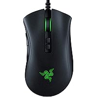 Razer DeathAdder v2 Gaming Mouse: 20K DPI Optical Sensor - Fastest Gaming Mouse Switch - Chroma RGB Lighting - 8 Programmable Buttons - Rubberized Side Grips - Classic Black