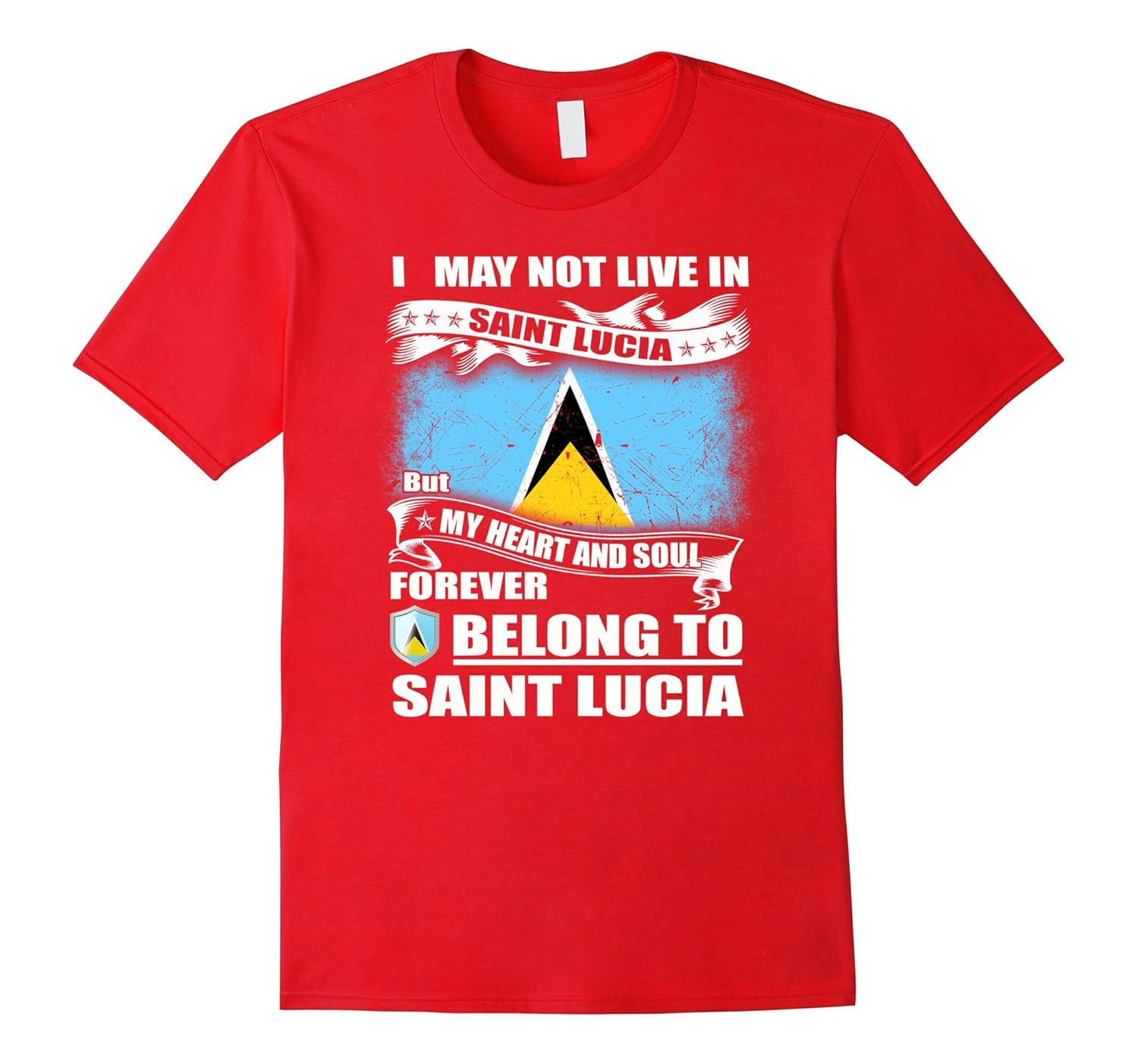 Heart belong to Saint Lucia proud shirt-ANZ