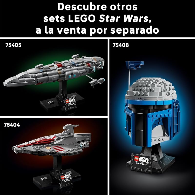 Star Wars 75407 Logotipo de Star Wars para Construir - Maqueta 3D de Colección para Adultos - Decoración para Hogar y Oficina - Regalo para Hombres, Mujeres, Adolescentes y Fans — foto 7 de 8