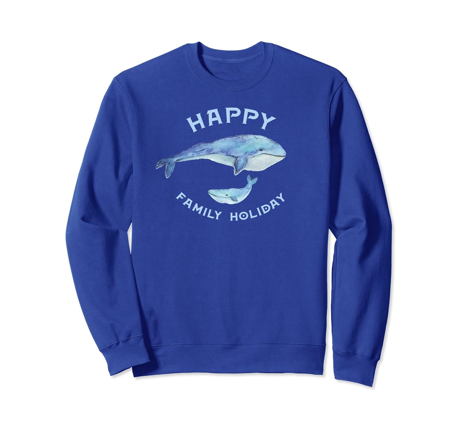 Happy Family Holiday sweatshirt for whale and nature lovers-anz