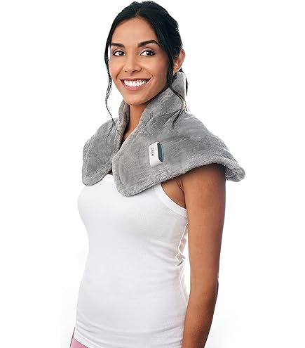 pure enrichment purerelief plush heated shawl