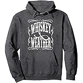 Whiskey Weather Retro Cowboy Pullover Hoodie
