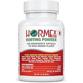Hormex Rooting Hormone Powder #8 - Fast Roots for Semi-Hardwood Cuttings | Root Stimulator Compound: Propagate &amp; Clone Woody Houseplants, Fruit Trees, Shrubs, Azaleas, Bougainvillea, Camellias &amp; More