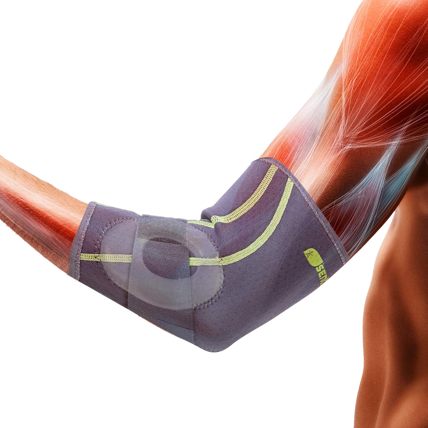 SENTEQ Tennis Golf Elbow Brace Sleeve with Strap & Inner