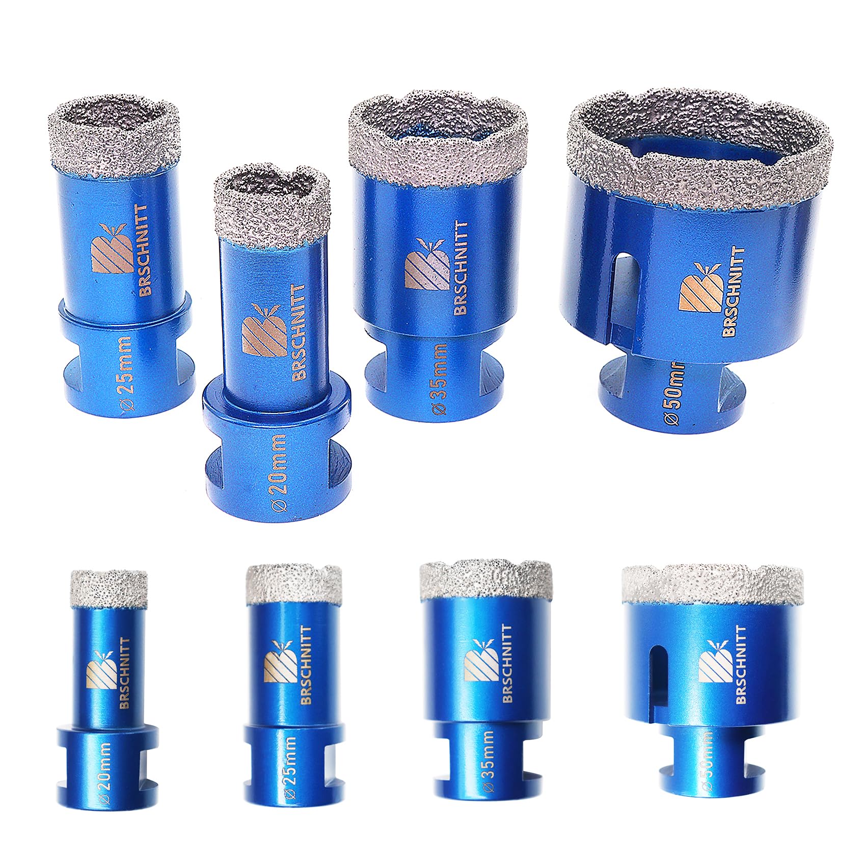 Diamond Core Drill Bit Set - 20 25 35 50mm Diamond Hole Saw,for Porcelain Tile Ceramic Marble Granite Drilling with M14 Thread — image 1