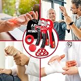 FitBeast Hand Grip Strengthener Workout Kit 5 Pack Crimson view 5
