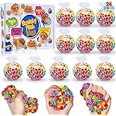 24 Pack Valentines Day Gifts for Kids Teens, Fidget Stress Balls with Valentine Stress Relief Toys Squeeze Balls for Boys Girls Classroom Exchange Prize Easter Basket Stuffers Party Favors