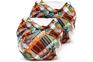 Kanga Care Lil Joey Newborn All in One AIO Cloth Diaper (2pk) Quinn 4-12lbs