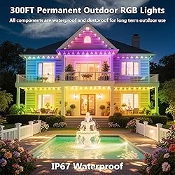 CETELUMA 300FT Permanent Outdoor RGB Lights, IP67