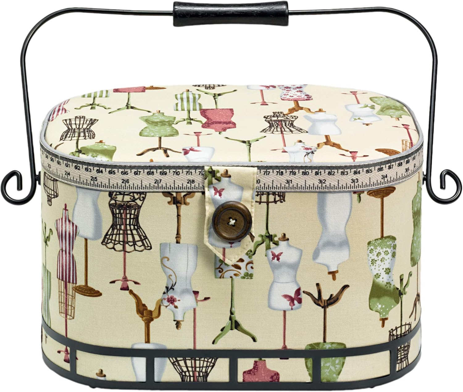 Prym Nähkorb L Schneiderbüste, Cotton, Mehrfarbig, L