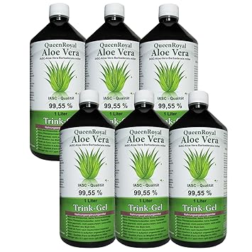 QueenRoyal Aloe Vera Trink Gel 99.55% pur 6 Liter Sparpack #30254 G