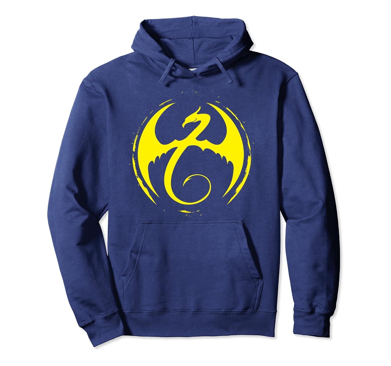 Iron Fist Classic Yellow Dragon Logo Graphic Hoodieln Lntee