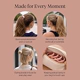 Kitsch Blush Hair Ties 20 Pcs No Damage Nylon Elastic Bands for Women view 8