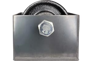 Sidco Supply 3' V-Groove Casting Gate Wheels (Cast Iron Steel) - Sliding Gate Rollers with Detachable Bolt Box (3' Wheel + Box)