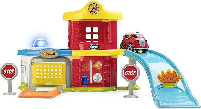 fire and police station playset