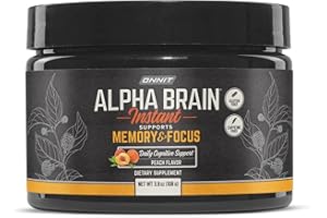 Onnit Alpha Brain Instant Peach Tub