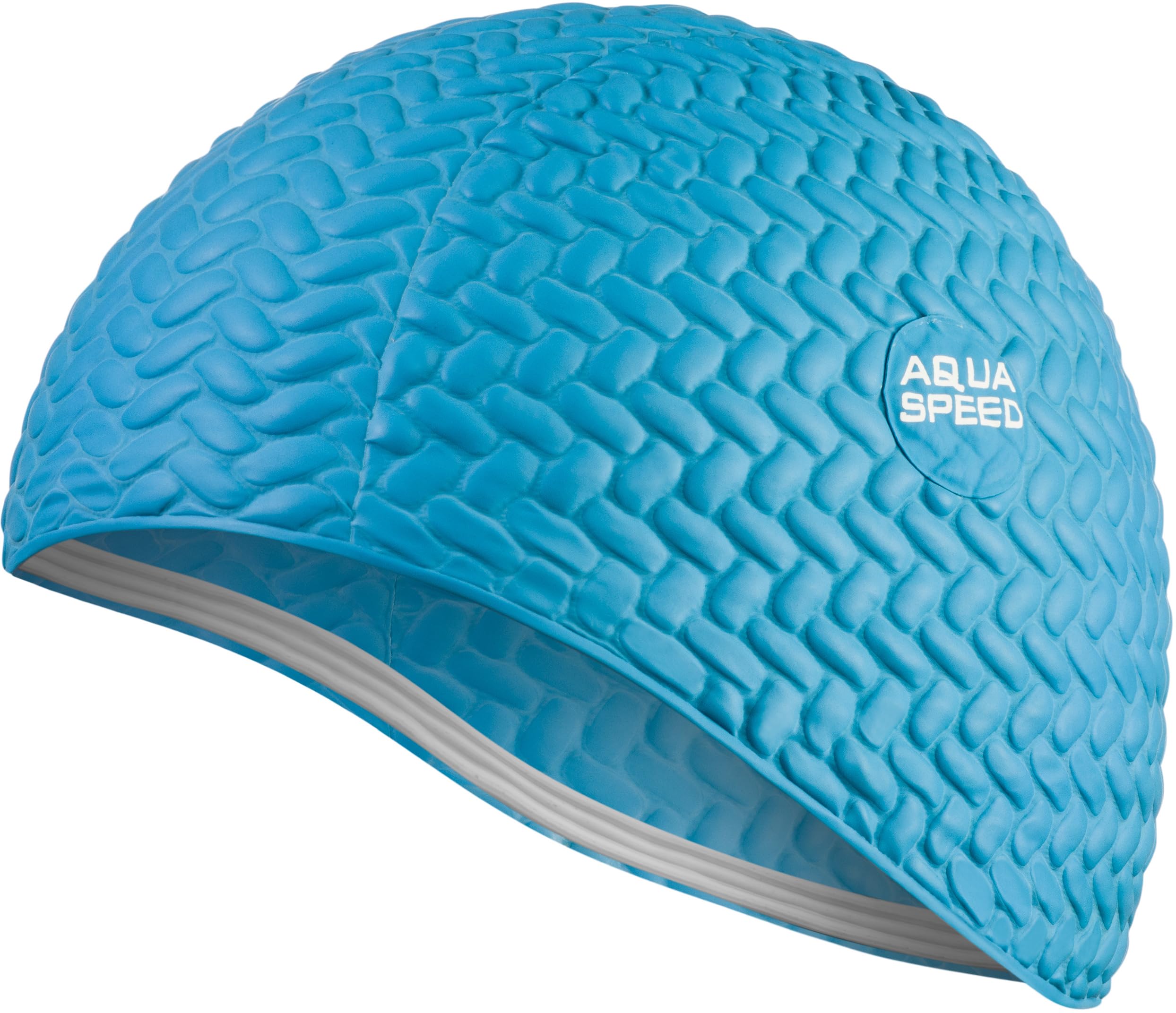 Aqua Speed swim cap | bathing cap | sports | training | swimming | long hair | latex | Bombastic Tic-Tac | Blue