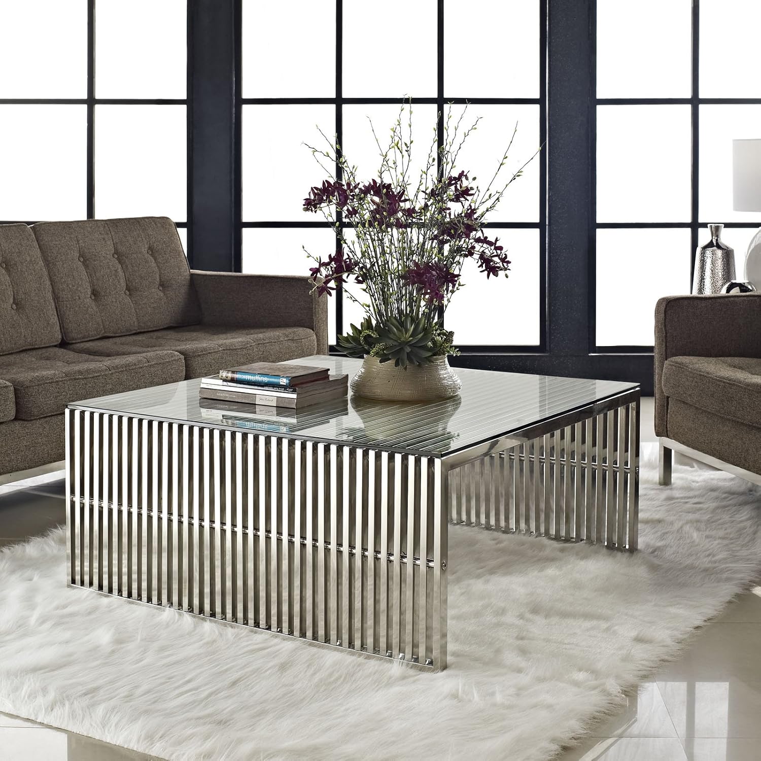 Best Coffee Table Contemporary Silver