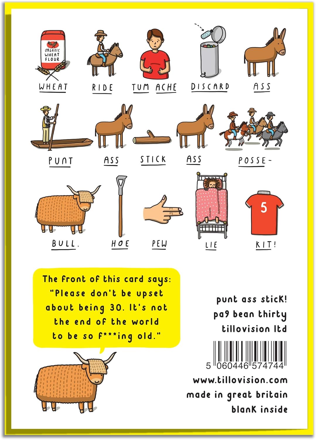 Can You Figure Out The Message On This Funny 30th Birthday Card?, grey|green, 120mm x 170mm - Image 3