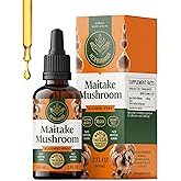 HERBAMAMA Maitake Mushroom Tincture - Vegan Immune Support with Maitake Mushrooms Extract Drops - Non-GMO, Alcohol & Sugar-Free Immunity Liquid Supplement, 42-Day Supply