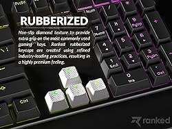 Ranked Rubber Keycap Set | Double Shot Translucent