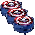Marvel MVA-278 Captain America Waffle Maker, Blue (Pack of 3)