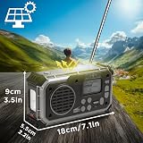 Duronic SDAB1 Portable DAB+ Radio Bluetooth Solar Hand Crank Emergency 4-Way view 2