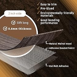 GSCIT Club Walnut Edge Banding, 2 inch x 50ft roll