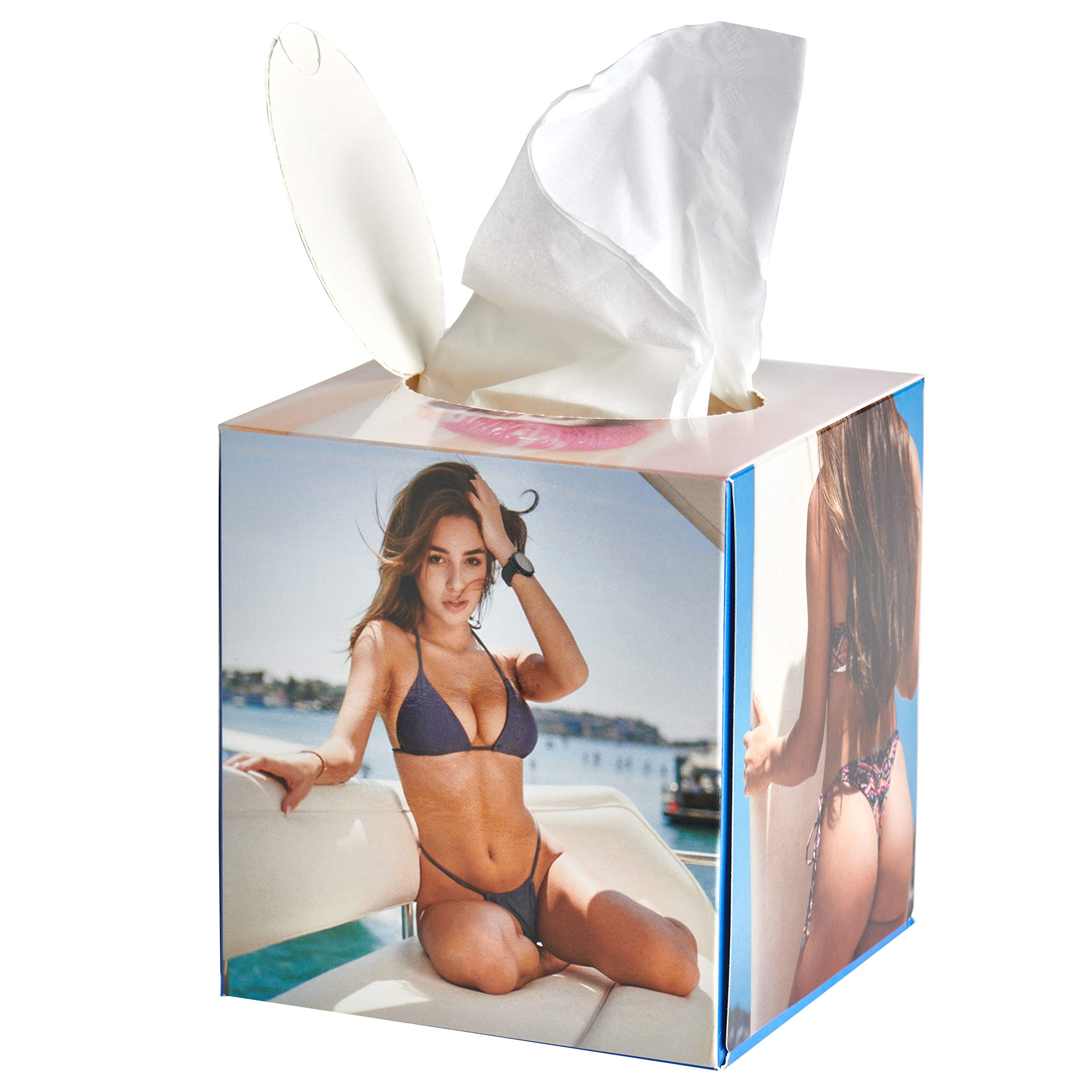 Penisso Cum Wipes | Fancy Gift for Men | Super Soft Paper Towels in Practical Dispenser Box | Ideal Cult Gift | 60 Pieces á 19,5 x 20cm