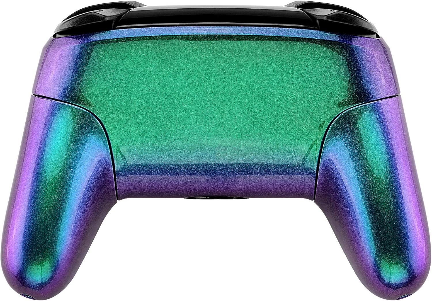 eXtremeRate Chameleon Faceplate Backplate Handles for Nintendo Switch Pro Controller, Green Purple DIY Replacement Grip Housing Shell Cover for Nintendo Switch Pro - Controller NOT Included: Computers & Accessories